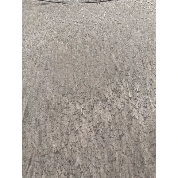 Annie Turbin Hand Dyed Watercolor Print Top Multi Taupe Sz 2 / Medium LS‎ Top - Picture 4 of 7